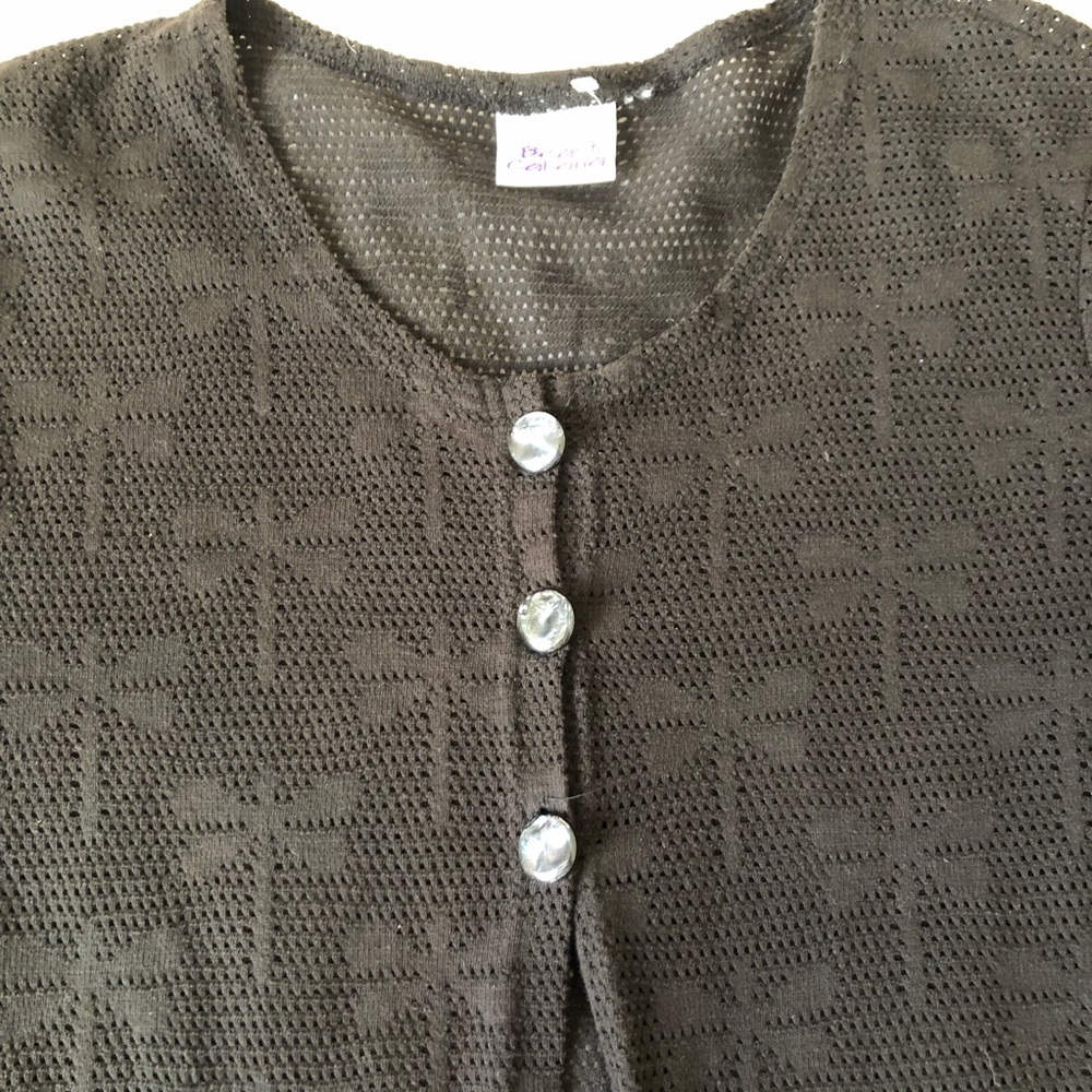 Beach Cabana black dragonfly swim coverup, large - Picture 3 of 6